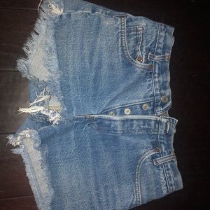 Levi's Shorts - Levi Distressed High Waisted Shorts Levi's Shorts - Levi Distressed High Waisted Shorts